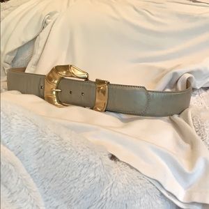 LeJon Metallic Gold Belt sz L